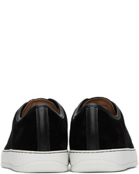 Baskets basses en cuir noires Lanvin