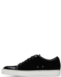 Baskets basses en cuir noires Lanvin