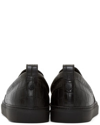 Baskets basses en cuir noires Christopher Kane