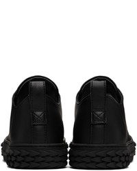 Baskets basses en cuir noires Giuseppe Zanotti