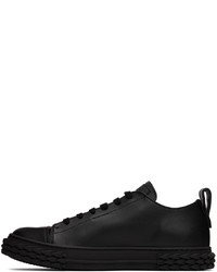 Baskets basses en cuir noires Giuseppe Zanotti