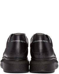 Baskets basses en cuir noires Alexander McQueen