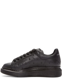 Baskets basses en cuir noires Alexander McQueen