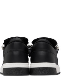 Baskets basses en cuir noires Giuseppe Zanotti