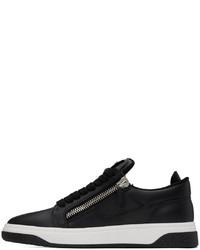 Baskets basses en cuir noires Giuseppe Zanotti