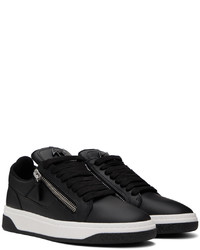 Baskets basses en cuir noires Giuseppe Zanotti