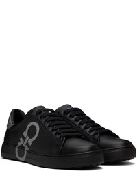 Baskets basses en cuir noires Ferragamo