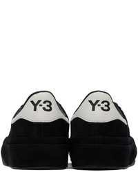 Baskets basses en cuir noires Y-3