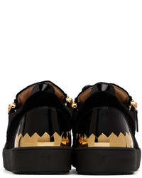 Baskets basses en cuir noires Giuseppe Zanotti