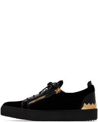 Baskets basses en cuir noires Giuseppe Zanotti