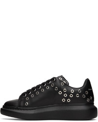 Baskets basses en cuir noires Alexander McQueen