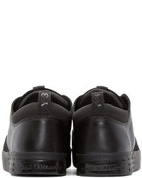 Baskets basses en cuir noires Y-3