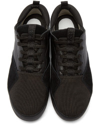 Baskets basses en cuir noires Y-3