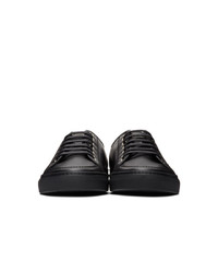 Baskets basses en cuir noires Brioni