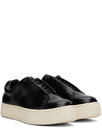 Baskets basses en cuir noires Eytys