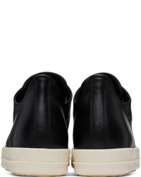 Baskets basses en cuir noires Rick Owens