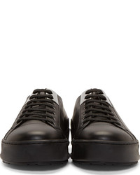 Baskets basses en cuir noires Neil Barrett