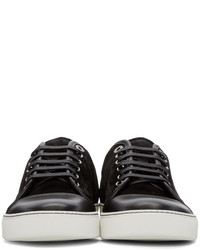 Baskets basses en cuir noires Lanvin