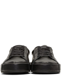 Baskets basses en cuir noires Jil Sander