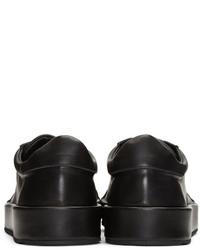 Baskets basses en cuir noires Jil Sander