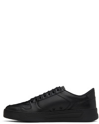 Baskets basses en cuir noires BOSS