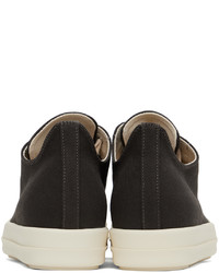 Baskets basses en cuir noires Rick Owens DRKSHDW