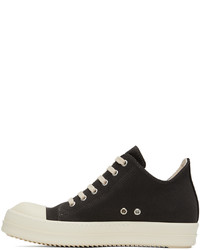 Baskets basses en cuir noires Rick Owens DRKSHDW