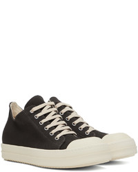 Baskets basses en cuir noires Rick Owens DRKSHDW