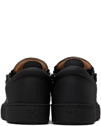 Baskets basses en cuir noires Giuseppe Zanotti