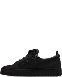 Baskets basses en cuir noires Giuseppe Zanotti