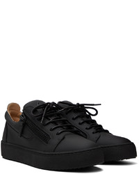 Baskets basses en cuir noires Giuseppe Zanotti