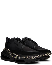 Baskets basses en cuir noires Balmain