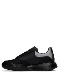 Baskets basses en cuir noires Alexander McQueen