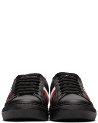 Baskets basses en cuir noires Moncler