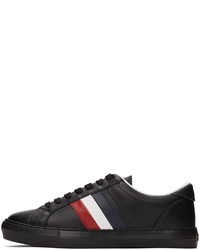 Baskets basses en cuir noires Moncler