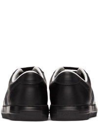 Baskets basses en cuir noires Moncler