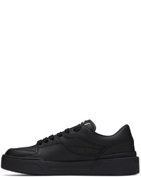 Baskets basses en cuir noires Dolce & Gabbana