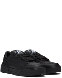 Baskets basses en cuir noires Dolce & Gabbana