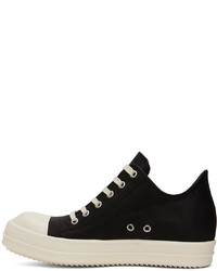 Baskets basses en cuir noires Rick Owens