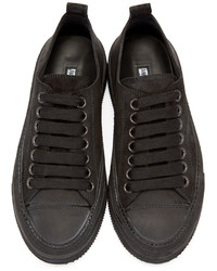 Baskets basses en cuir noires Ann Demeulemeester