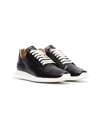 Baskets basses en cuir noires Rick Owens