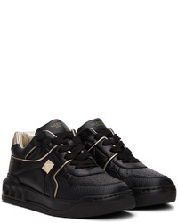 Baskets basses en cuir noires Valentino Garavani