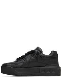 Baskets basses en cuir noires Valentino Garavani