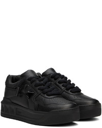 Baskets basses en cuir noires Valentino Garavani