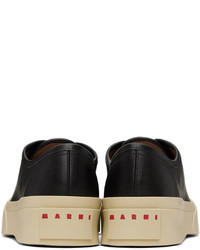 Baskets basses en cuir noires Marni