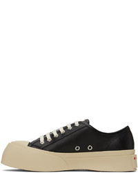 Baskets basses en cuir noires Marni