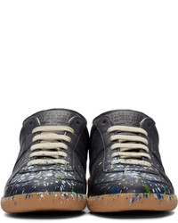 Baskets basses en cuir noires Maison Margiela