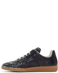 Baskets basses en cuir noires Maison Margiela