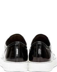 Baskets basses en cuir noires Lanvin