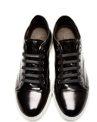 Baskets basses en cuir noires Lanvin